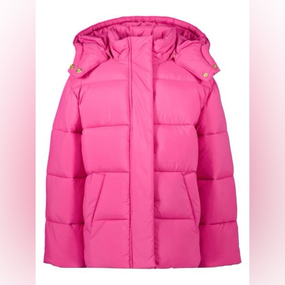 Scotch & Soda Kids Vibrant Pink Puffer Coat